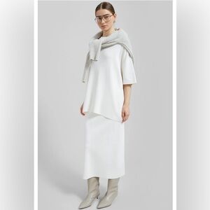 The Frankie Shop SOLANGE KNIT PENCIL SKIRT - MASTIC size L brand new with tag